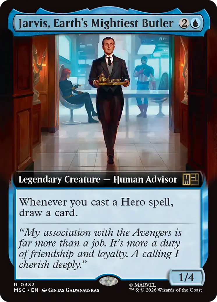 Jarvis, Earth's Mightiest Butler (Extended Art) [Marvel Super Heroes Commander] | Exor Games Truro