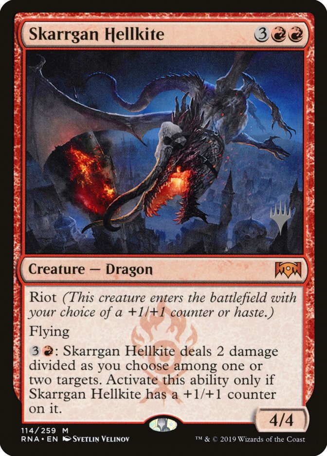 Skarrgan Hellkite (Promo Pack) [Ravnica Allegiance Promos] | Exor Games Truro