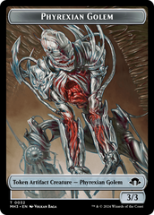 Phyrexian Golem // Energy Reserve Double-Sided Token [Modern Horizons 3 Tokens] | Exor Games Truro