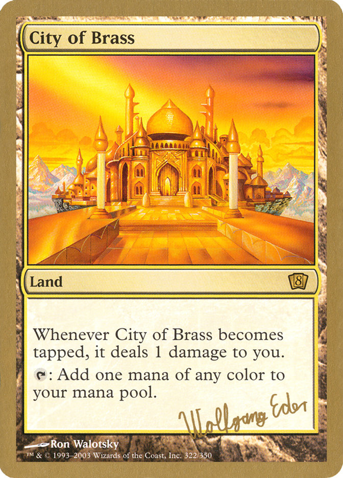 City of Brass (Wolfgang Eder) [World Championship Decks 2003] | Exor Games Truro