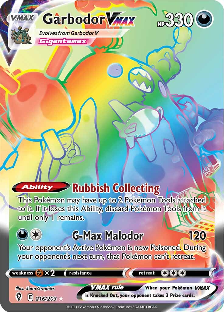 Garbodor VMAX (216/203) [Sword & Shield: Evolving Skies] | Exor Games Truro