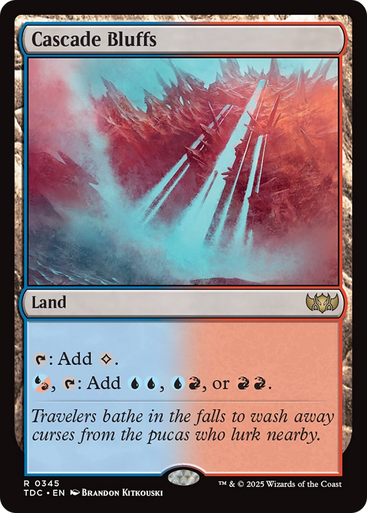 Cascade Bluffs [Tarkir: Dragonstorm Commander] | Exor Games Truro