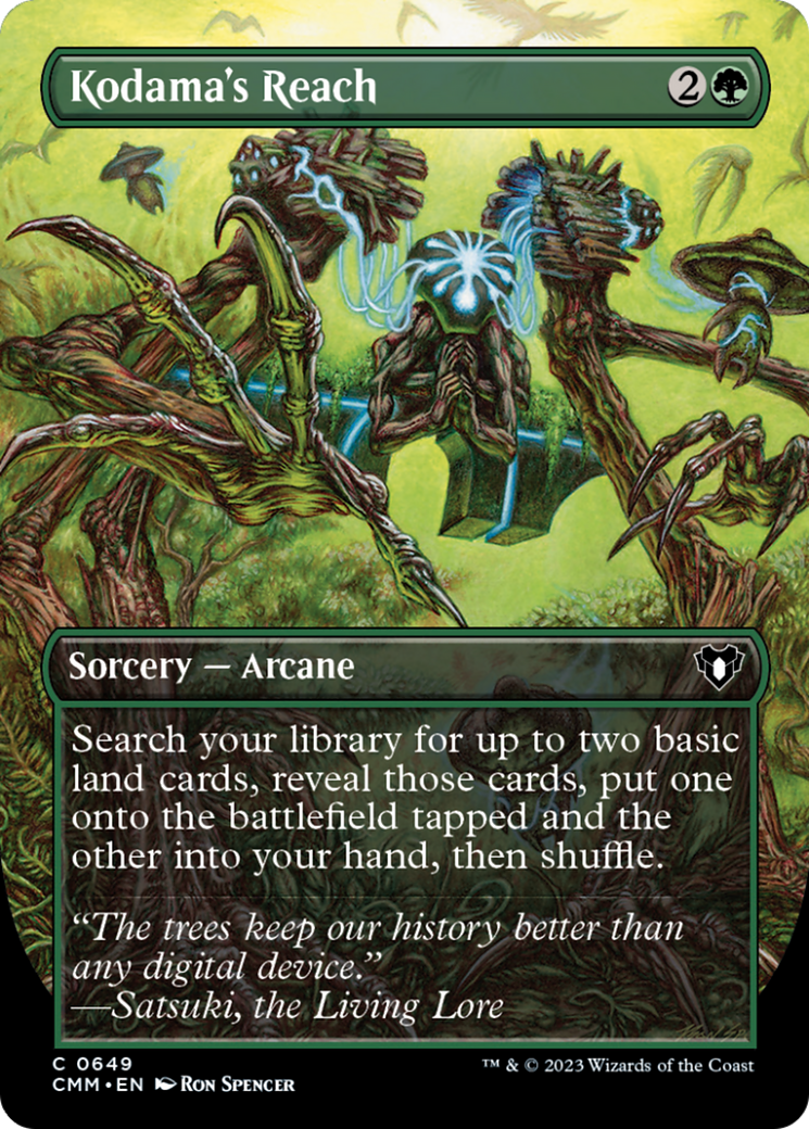 Kodama's Reach (Borderless Alternate Art) [Commander Masters] | Exor Games Truro