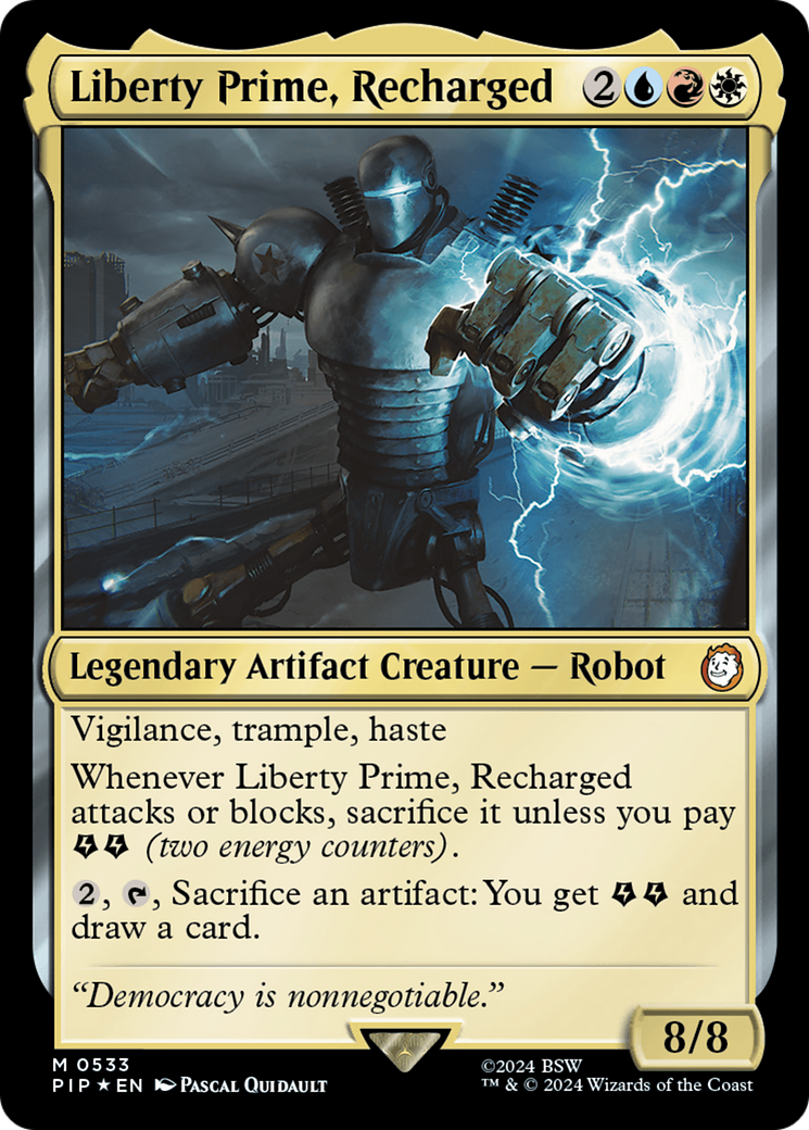 Liberty Prime, Recharged (Surge Foil) [Fallout] | Exor Games Truro