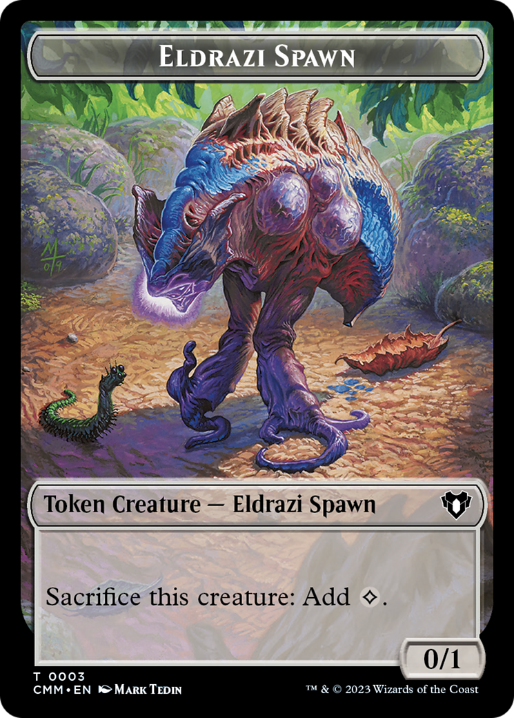 Eldrazi Spawn // Satyr Double-Sided Token [Commander Masters Tokens] | Exor Games Truro