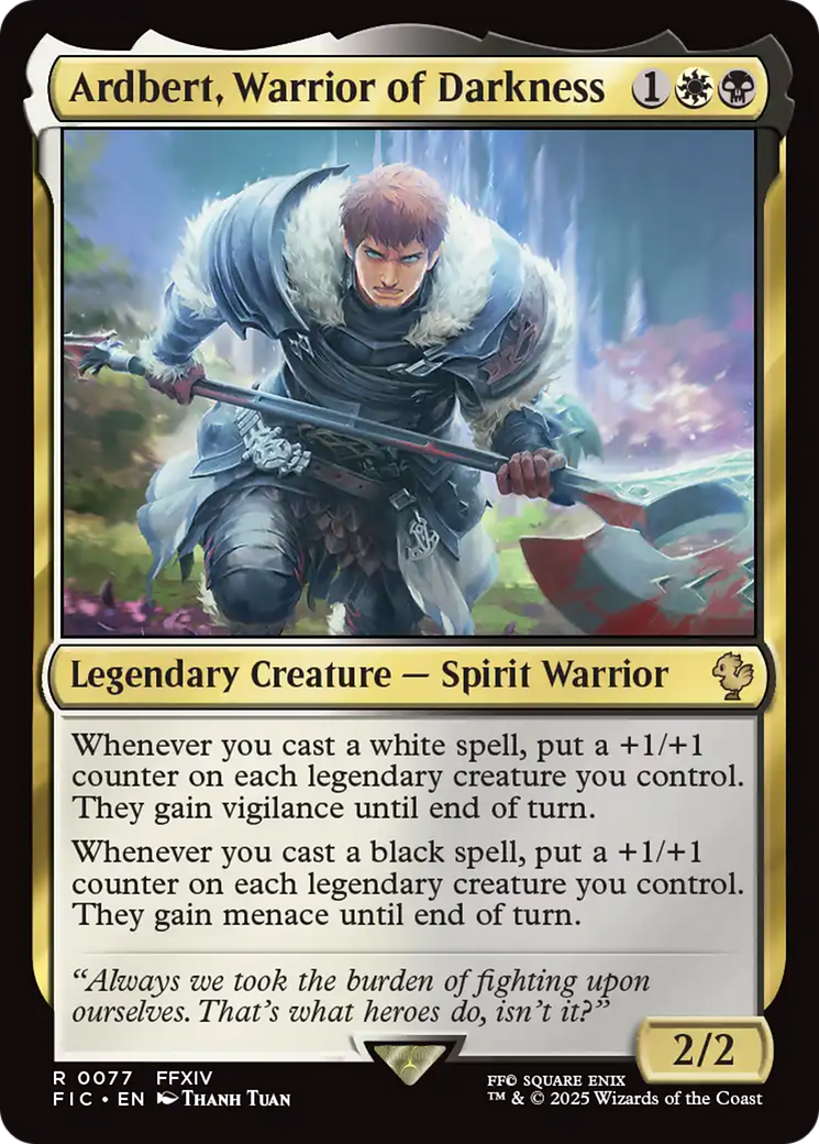 Ardbert, Warrior of Darkness [FINAL FANTASY Commander] | Exor Games Truro