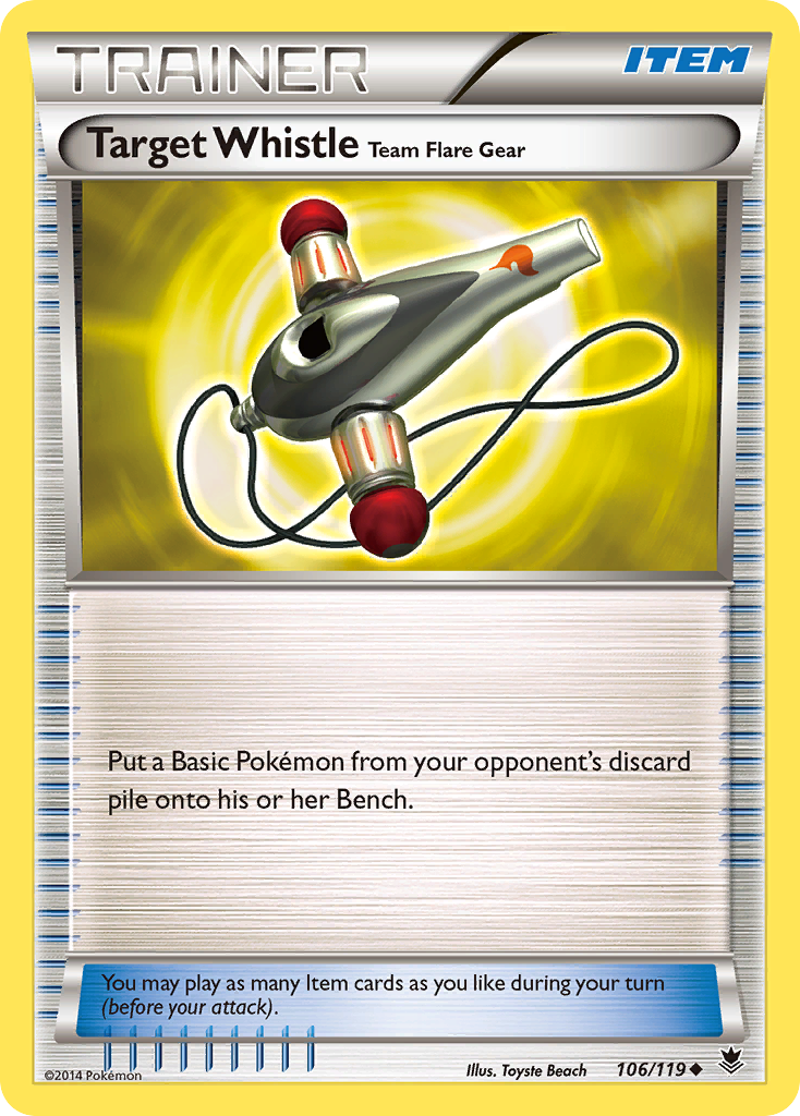 Target Whistle Team Flare Gear (106/119) [XY: Phantom Forces] | Exor Games Truro
