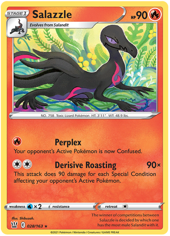 Salazzle (028/163) [Sword & Shield: Battle Styles] | Exor Games Truro