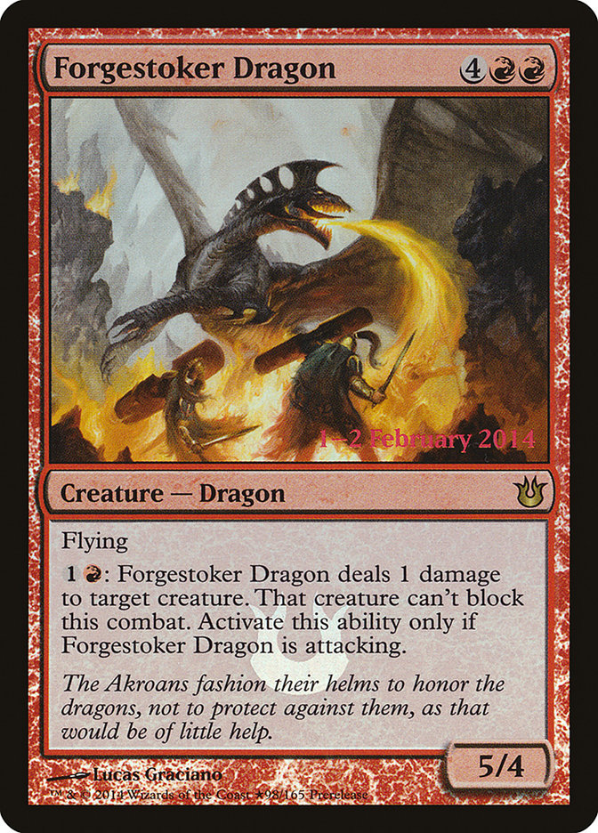 Forgestoker Dragon [Born of the Gods Prerelease Promos] | Exor Games Truro