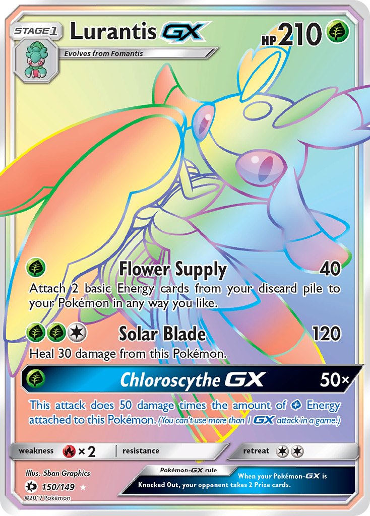 Lurantis GX (150/149) [Sun & Moon: Base Set] | Exor Games Truro