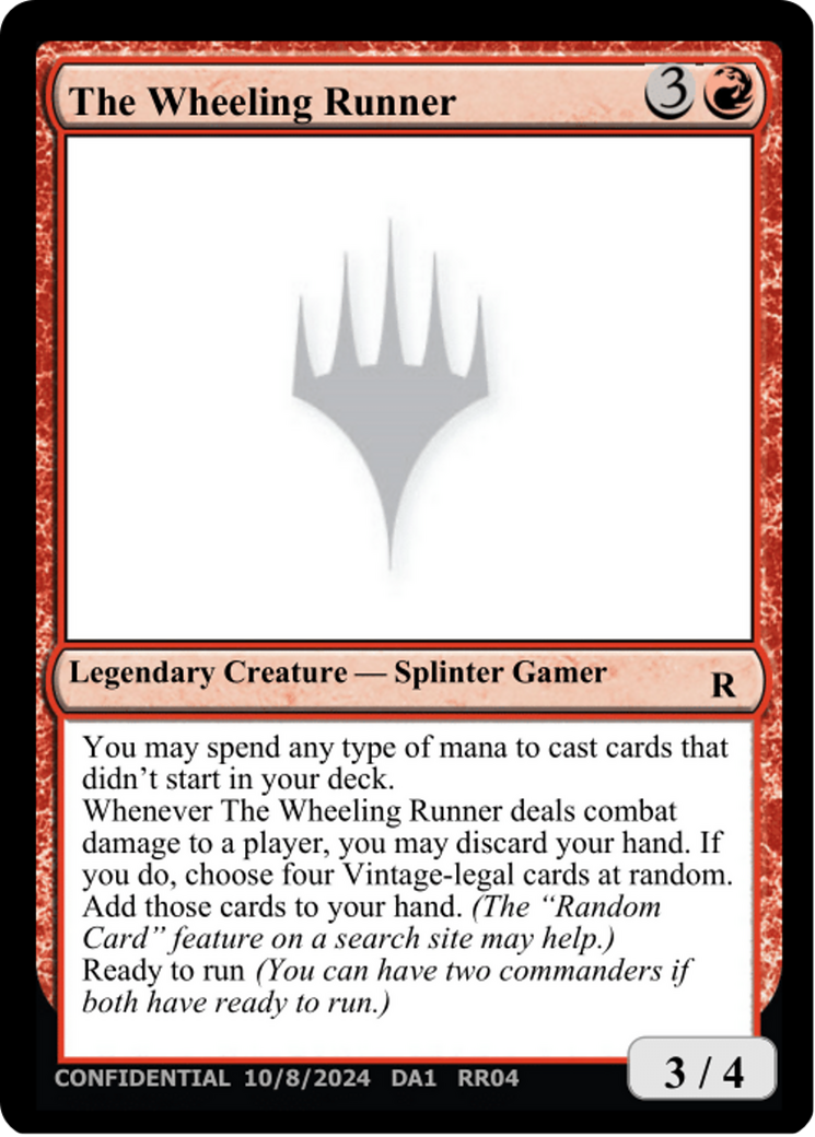 The Wheeling Runner [Unknown Event] | Exor Games Truro