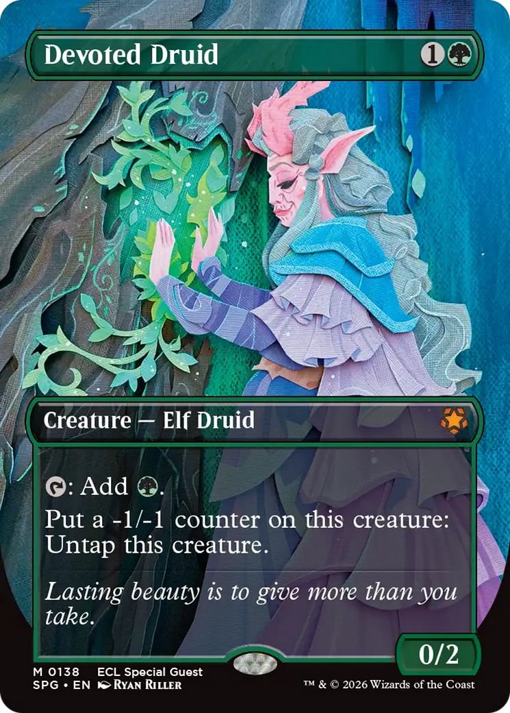 Devoted Druid (Borderless) [Lorwyn Eclipsed Special Guests] | Exor Games Truro