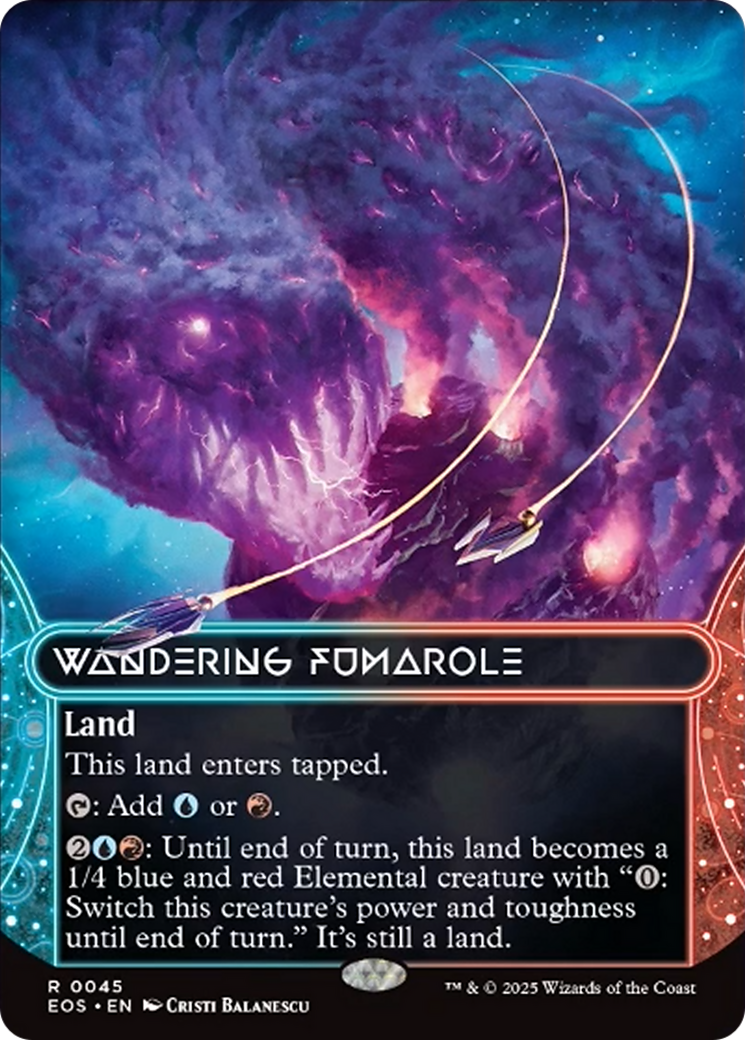 Wandering Fumarole (0045) (Borderless) [Edge of Eternities: Stellar Sights] | Exor Games Truro