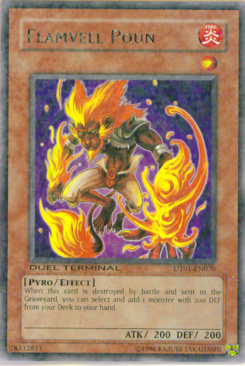Flamvell Poun [DT01-EN070] Rare | Exor Games Truro