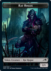 Samurai // Rat Rogue Double-Sided Token [Kamigawa: Neon Dynasty Tokens] | Exor Games Truro