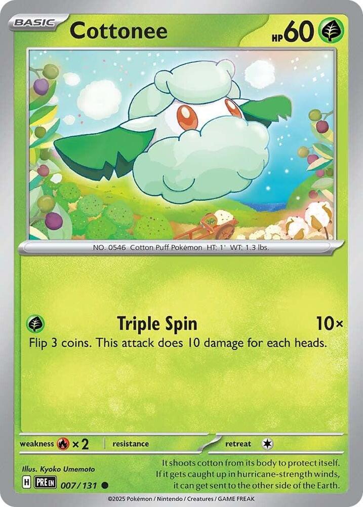 Cottonee (007/131) [Scarlet & Violet: Prismatic Evolutions] | Exor Games Truro