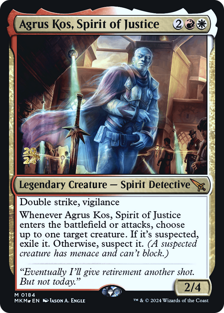 Agrus Kos, Spirit of Justice [Murders at Karlov Manor Prerelease Promos] | Exor Games Truro