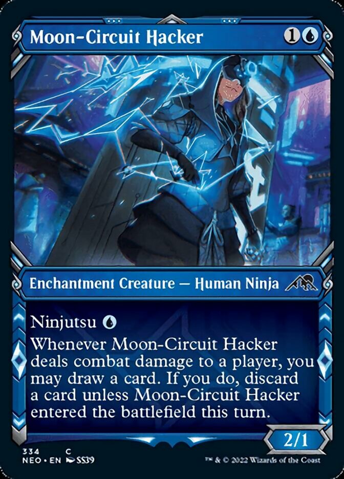 Moon-Circuit Hacker (Showcase Ninja) [Kamigawa: Neon Dynasty] | Exor Games Truro