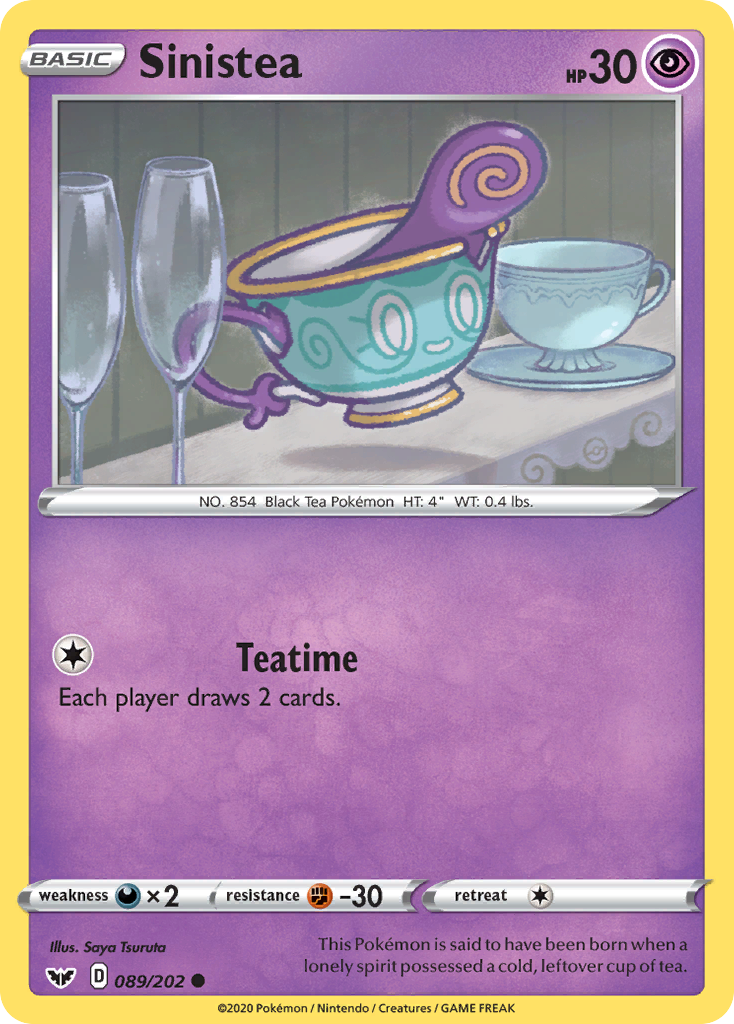 Sinistea (089/202) [Sword & Shield: Base Set] | Exor Games Truro