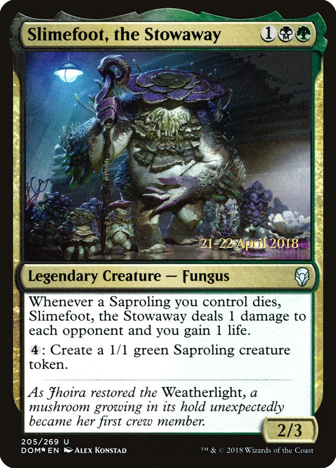 Slimefoot, the Stowaway [Dominaria Prerelease Promos] | Exor Games Truro