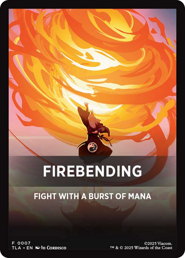 Firebending Theme Card [Avatar: The Last Airbender] | Exor Games Truro
