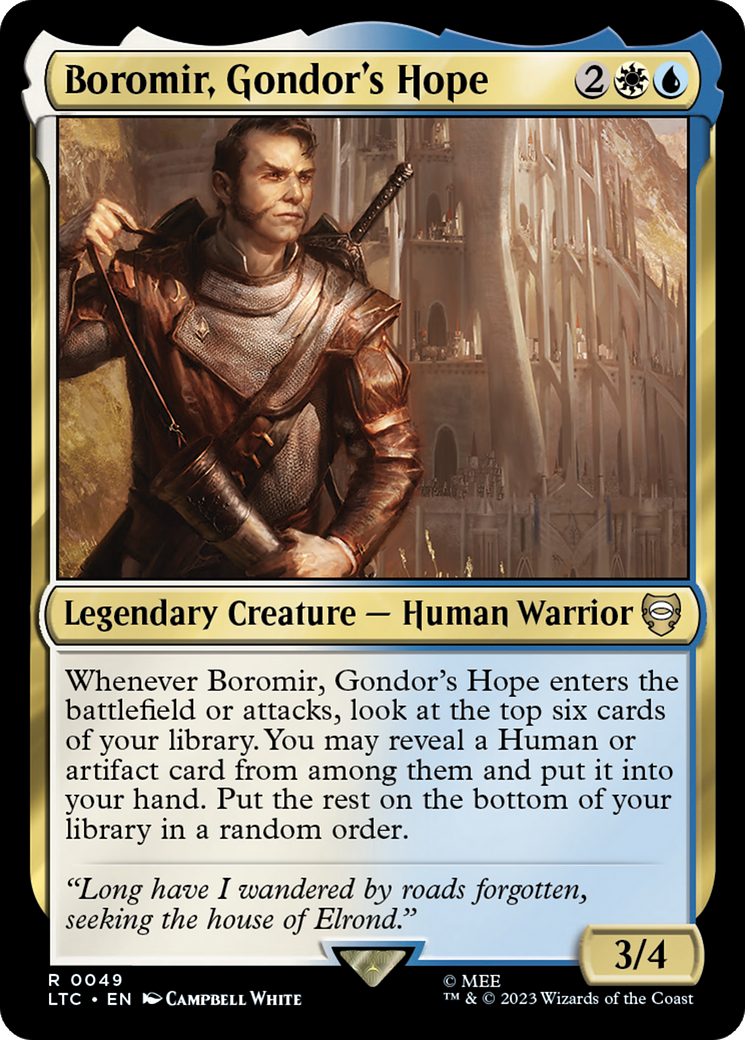 Boromir, Gondor's Hope [The Lord of the Rings: Tales of Middle-Earth Commander] | Exor Games Truro