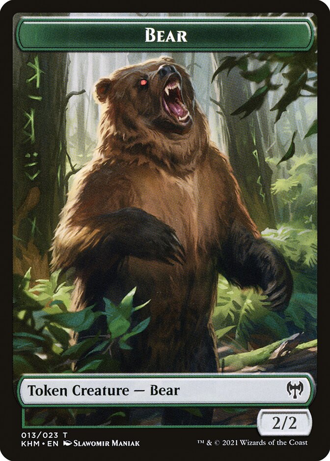 Treasure // Bear Double-Sided Token [Kaldheim Tokens] | Exor Games Truro