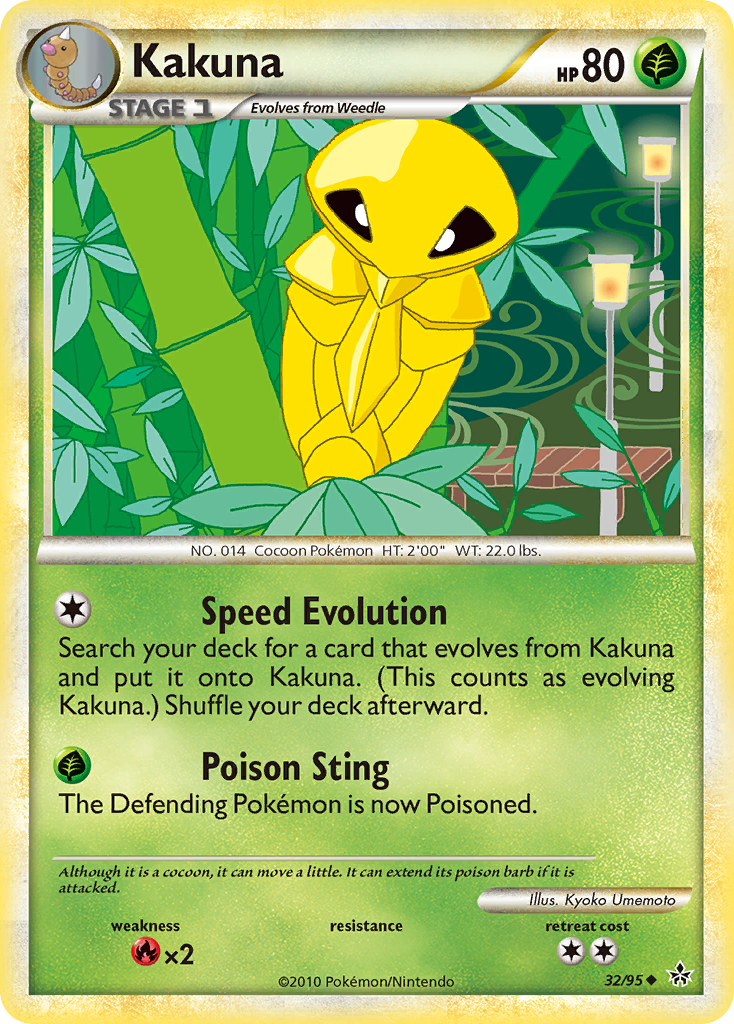 Kakuna (32/95) [HeartGold & SoulSilver: Unleashed] | Exor Games Truro