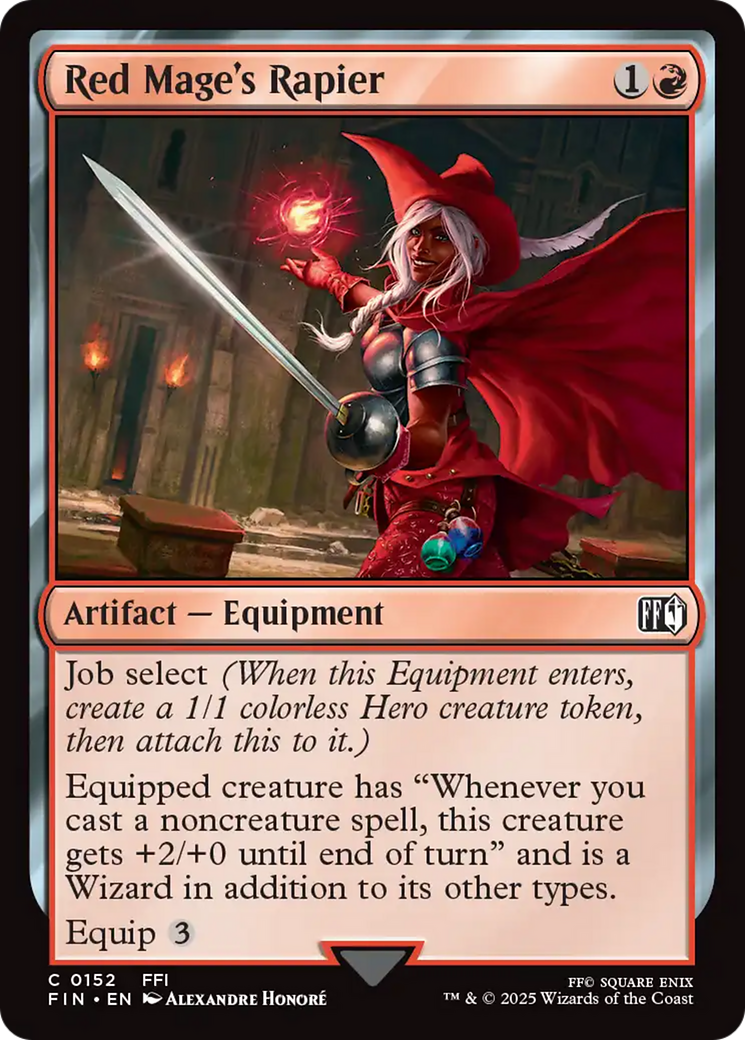 Red Mage's Rapier [FINAL FANTASY] | Exor Games Truro