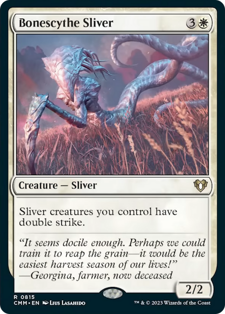 Bonescythe Sliver [Commander Masters] | Exor Games Truro