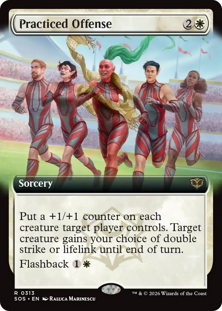 Practiced Offense (Extended Art) [Secrets of Strixhaven] | Exor Games Truro