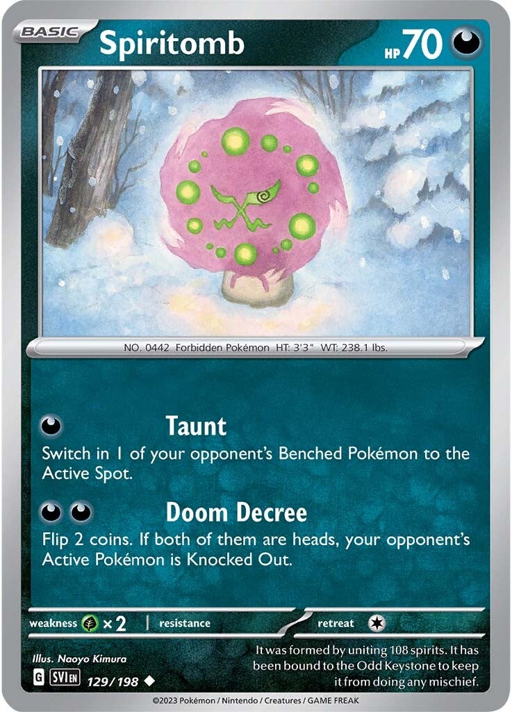 Spiritomb (129/198) [Scarlet & Violet: Base Set] | Exor Games Truro