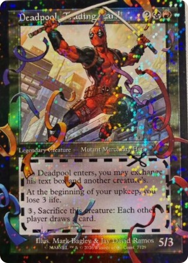 Deadpool, Trading Card (7129) (Pool Party Foil) [Secret Lair Drop Series] | Exor Games Truro