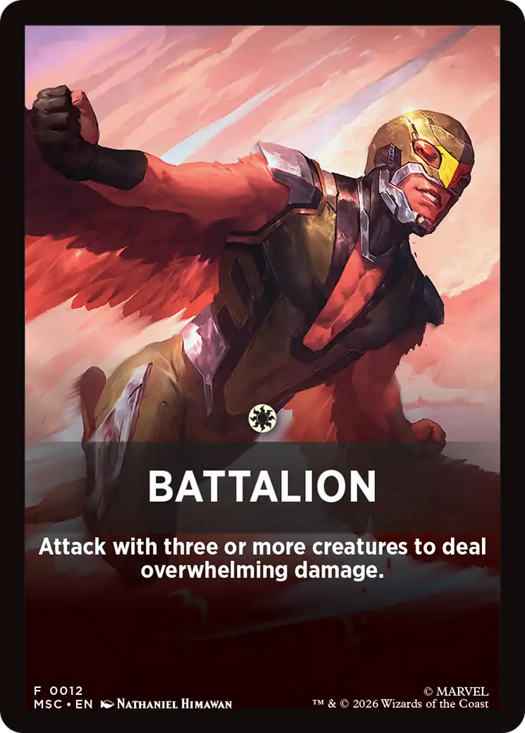 Battalion Theme Card [Marvel Super Heroes Commander] | Exor Games Truro