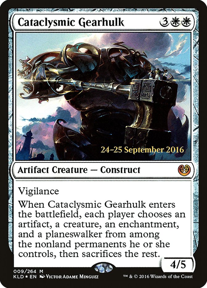 Cataclysmic Gearhulk [Kaladesh Prerelease Promos] | Exor Games Truro