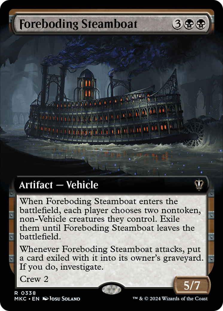 Foreboding Steamboat (Extended Art) [Murders at Karlov Manor Commander] | Exor Games Truro