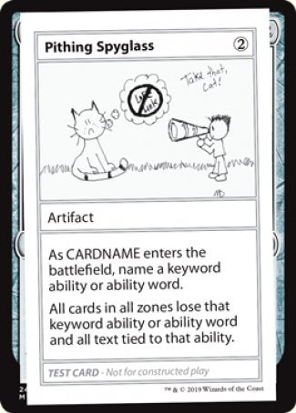 Pithing Spyglass (2021 Edition) [Mystery Booster Playtest Cards] | Exor Games Truro