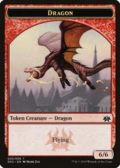 Dragon // Goblin Double-Sided Token [Ravnica Allegiance Guild Kit Tokens] | Exor Games Truro