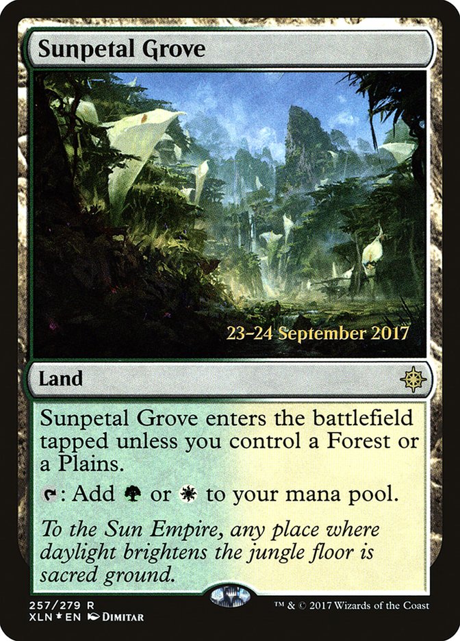 Sunpetal Grove [Ixalan Prerelease Promos] | Exor Games Truro