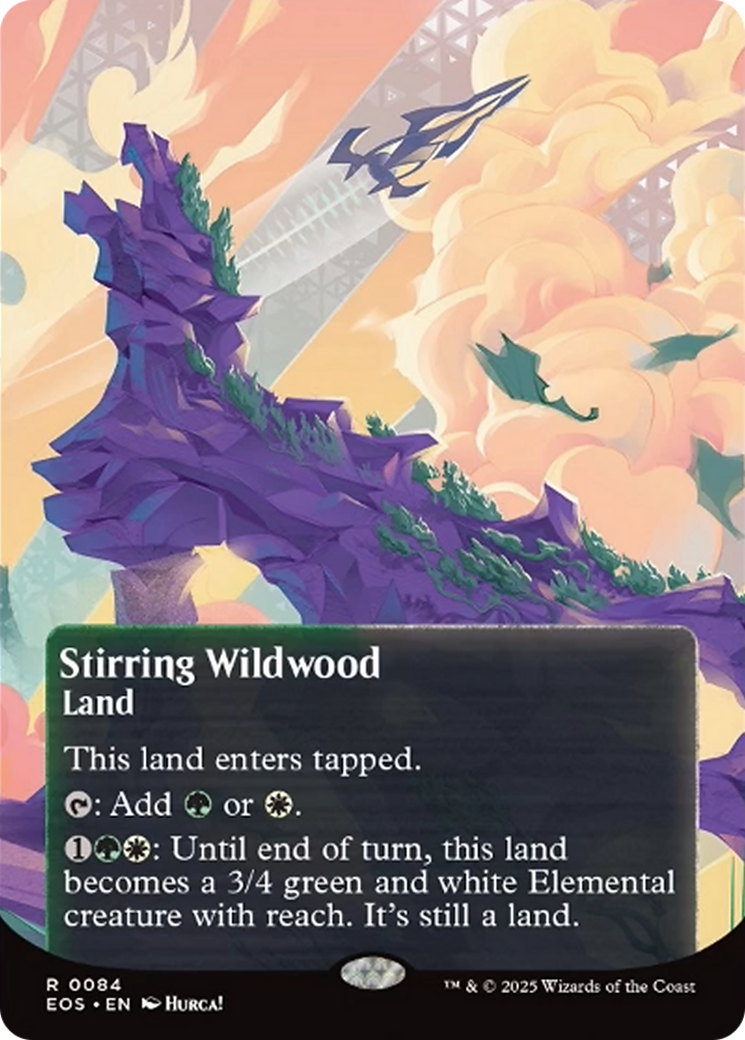 Stirring Wildwood (0084) (Borderless) [Edge of Eternities: Stellar Sights] | Exor Games Truro