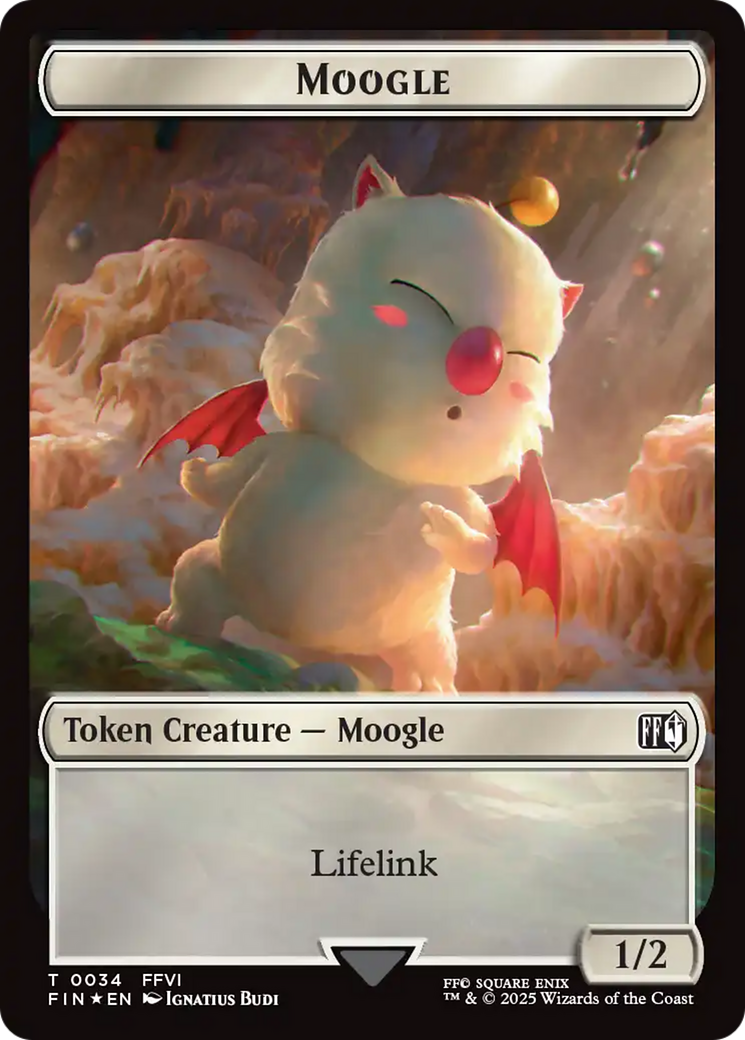 Copy (0025) // Moogle (0034) Double-Sided Token (Surge Foil) [FINAL FANTASY Tokens] | Exor Games Truro