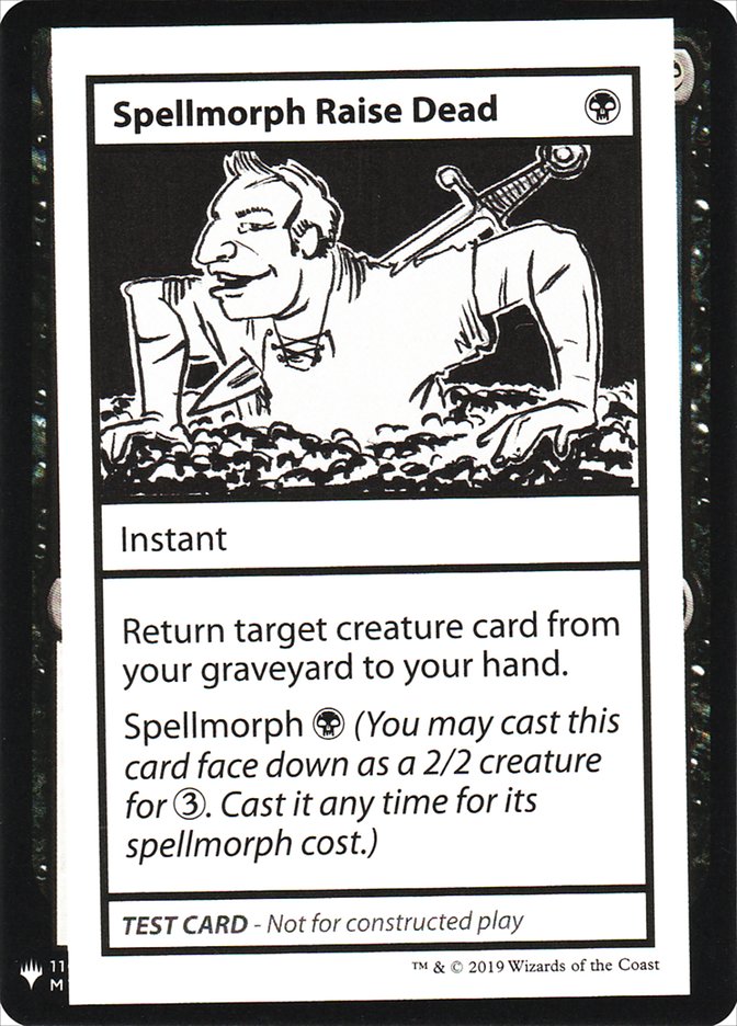 Spellmorph Raise Dead [Mystery Booster Playtest Cards] | Exor Games Truro
