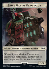 Soldier (002) // Space Marine Devastator Double-Sided Token [Warhammer 40,000 Tokens] | Exor Games Truro