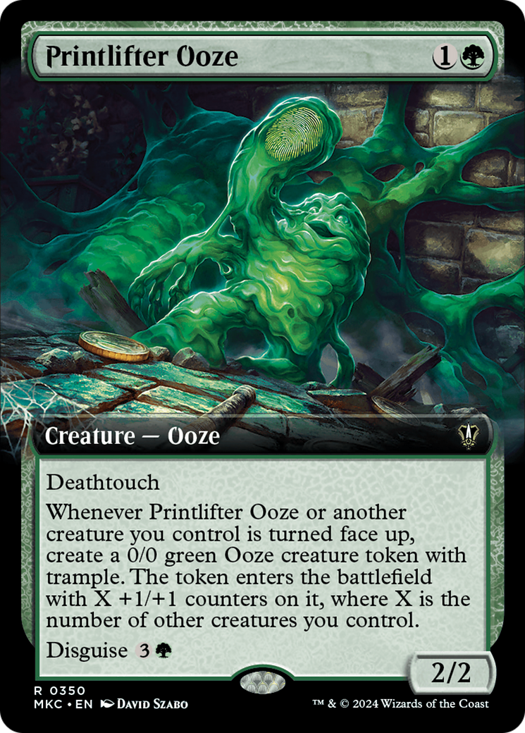 Printlifter Ooze (Extended Art) [Murders at Karlov Manor Commander] | Exor Games Truro