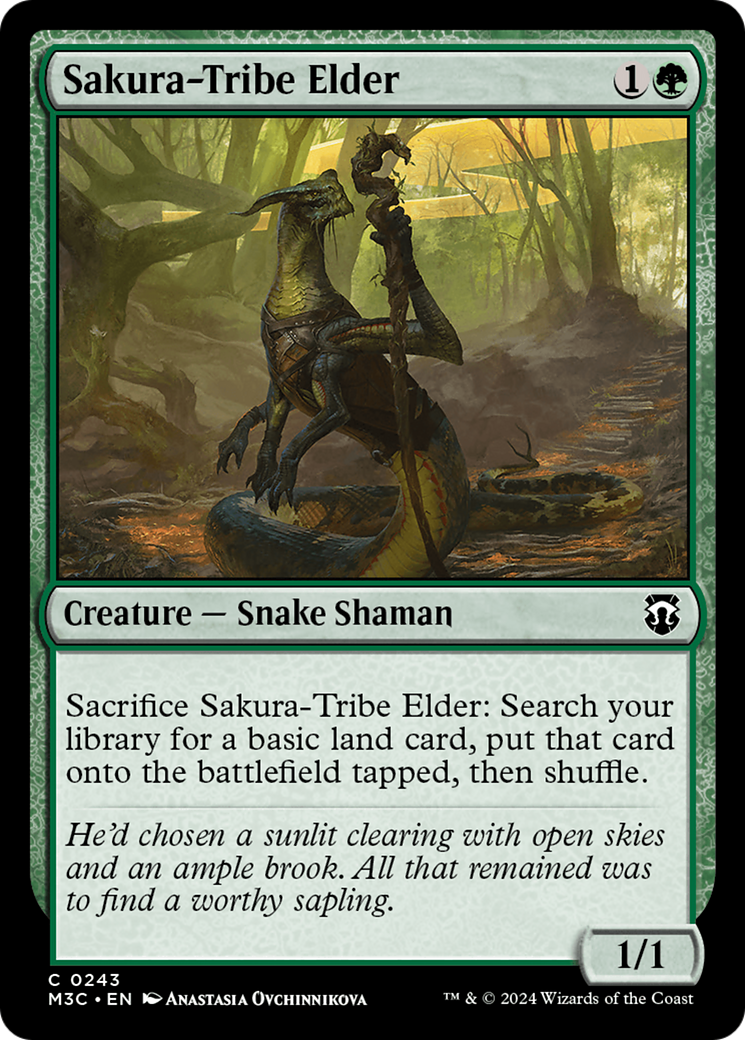 Sakura-Tribe Elder (Ripple Foil) [Modern Horizons 3 Commander] | Exor Games Truro