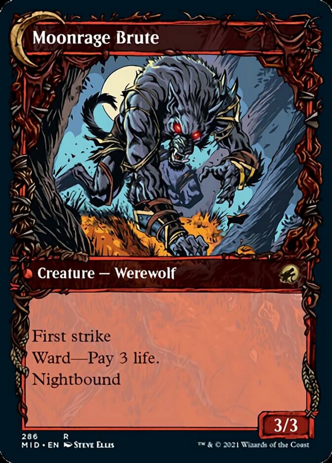 Brutal Cathar // Moonrage Brute (Showcase Equinox) [Innistrad: Midnight Hunt] | Exor Games Truro