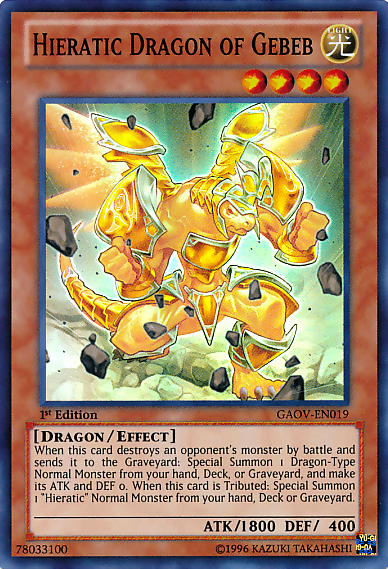 Hieratic Dragon of Gebeb [GAOV-EN019] Super Rare | Exor Games Truro