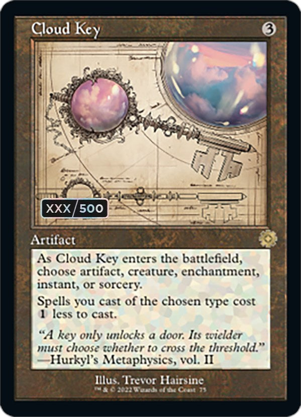 Cloud Key (Retro Schematic) (Serialized) [The Brothers' War Retro Artifacts] | Exor Games Truro