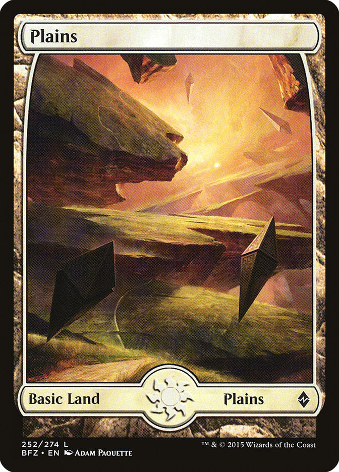 Plains (252) (Full Art) [Battle for Zendikar] | Exor Games Truro