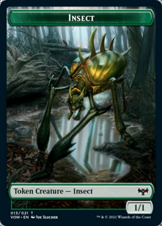 Insect // Wolf (014) Double-Sided Token [Innistrad: Crimson Vow Tokens] | Exor Games Truro